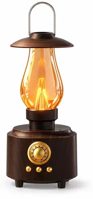 Produktbild von Retro Bluetooth Lautsprecher, Kerosinlampen-Design mit LED Stimmungslicht, Bluetooth 5.3, 1200 mAh Akku, AUX TF USB
