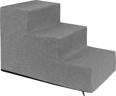 Produktbild von Domarex Hundetreppe für Kleine Hunde, Treppenstufen für Hunde,Katzentreppe Hunderampe mit 3 Stufen - 50x30x30 cm - rutschfeste und Wasserabweisende