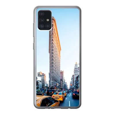 Produktbild von MuchoWow® Handyhülle Schutzhülle Hülle für Samsung Galaxy A52 5G Starker Verkehr rund um das Flatiron Building Silikon Softcase Handy Hülle - Umschlag