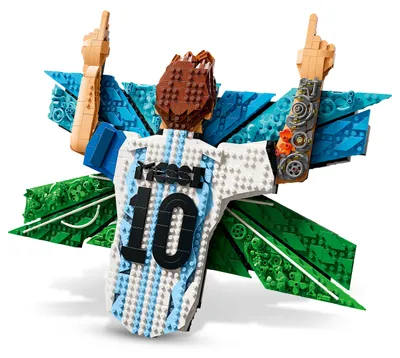 Produktbild von LEGO Editions Lionel Messi – Torjubel - 3D DIY Wandbild Set - DIY Deko für Kinder - Fußball Geschenk für Jugendliche ab 14 Jahren, Mädchen, Jungen und erwachsene Sportfans - 43018