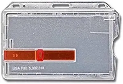 Produktbild von Kartenhülle Kartenhalter Auswelter für eine Karten Hartplastik Horizontal Ausschiber Rot