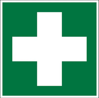Produktbild von Dreifke® Rettungszeichen, Erste Hilfe E003 | PVC langnachleuchtend | 150x150 ...