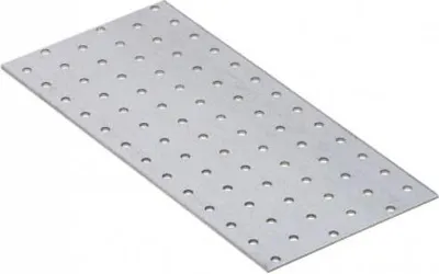 Produktbild von 10x Lochplatte 260 x 120 x 2,00 mm Flachverbinder Holzverbinder verzinkt