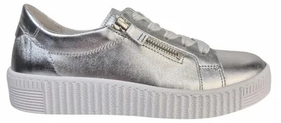 Produktbild von Gabor Sneaker Metallic silber sportlicher Schnürer Metallic in Gr. 35.5
