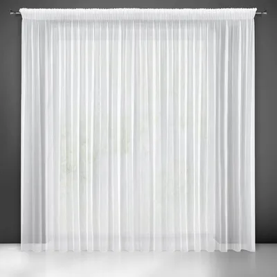 Obrázek produktu pro Záclona NICEA bílá 350x270 cm volánová páska tunelová šňůrka