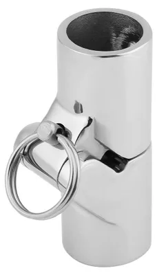Immagine prodotto di Connettore per barche - Giunto girevole pieghevole - Acciaio inox - Argento - Adattatore per tubi