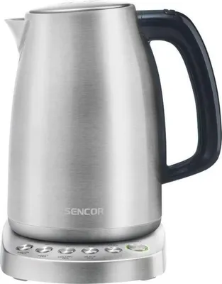 Image de Bouilloire Électrique Sencor SWK 1796SS, 1.7L, Acier Inoxydable, 2200W, Contrôle Température 70-100°C, Maintien au Chaud 120min