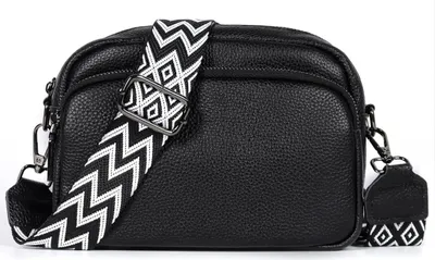 Produktbild von Umhängetasche Damen Klein, Kunstleder Crossbody Bag Damen Handytasche zum Umhängen, Moderne Handtasche Damen Klein mit Breitem Schultergurt, Damen Tasche Tägliches Arbeiten, Einkaufen,Reisen