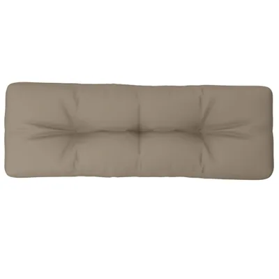 Image de vidaXL Coussin pour palette Taupe 120x40x12 cm Tissu