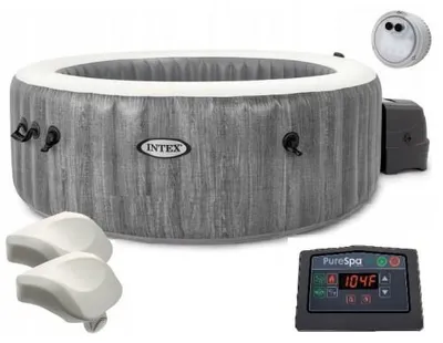 Produktbild von Pure SPA Bubble Massage Greywood Deluxe Ø 196 x 71cm, Schwimmbad