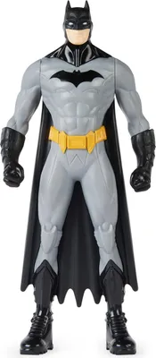 Produktbild von DC Comics , 24,1cm große Action-Figur Batman, Kinderspielzeug für Jungen und Mädchen, 3 Jahr(e), Schwarz, Grau