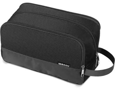 Produktbild von Kulturbeutel Reise Kosmetiktasche Toilettenorganizer Schwarz 24x15x12cm
