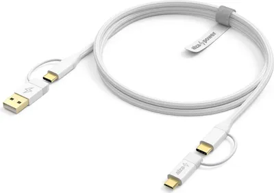 Obrázok produktu pre AlzaPower MultiCore 4v1 USB 60W 480Mbps 1m biela