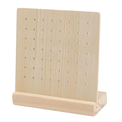 Obrázok produktu pre Náušnice Stud Display Pegboard, Náušnice Display Board, Drevený náušnicový displej, Náušnice Organizátor Stand, Náušnice Display Pegboard, Náušnice Holder