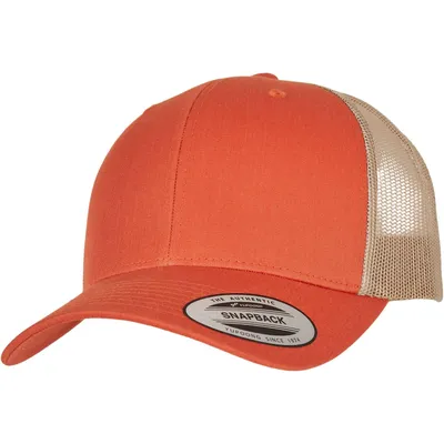Immagine prodotto di Flexfit RETRO Trucker Snapback Cap - arancio rustico / cachi