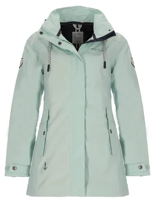 Produktbild von Dry Fashion Damen Funktionsmantel Leer - Funktionsjacke Hellblau, Größe 36