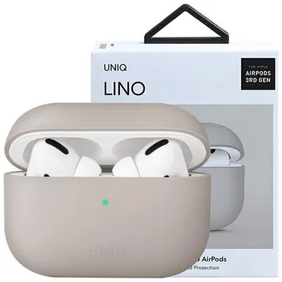 Produktbild von Etui Uniq Lino Na Airpods Pro Silicone - Beżowe