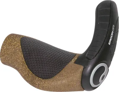 Produktbild von Ergon Lenkergriffe GP3-L Biokork Rohloff-Nexus, Braun, 115 mm / 80 mm