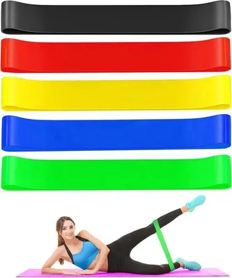 Produktbild von Famanu Fitnessband - Widerstandsband in fünf Farben