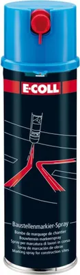 Produktbild von E-Coll Baustellenmarkierspray 500ml blau , 4317784409407