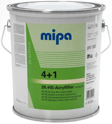 Image de Mipa Ds.4+1 Acrylfiller Hs 4Lt Mipa Oxidgelb 4000Ml