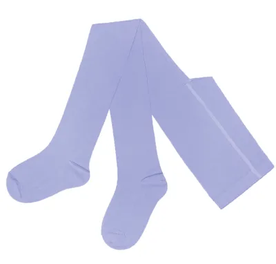Produktbild von WERI SPEZIALS Kinder Strumpfhose aus Baumwolle – Einfarbig Iris – Weich, Atmungsaktiv und Elastisch – Größe 68