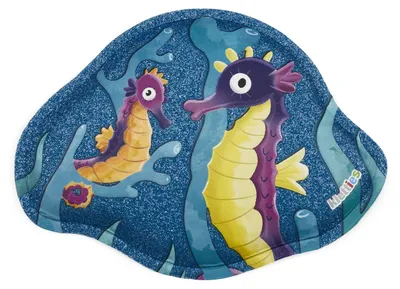 Immagine prodotto di ergobag accessori per lo zaino Funkel Klettie Seepferdchen petrolio