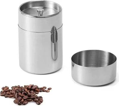 Obrázek produktu pro Nerezová dóza na kávu o objemu 550 ml na sypaný čaj a kávu
