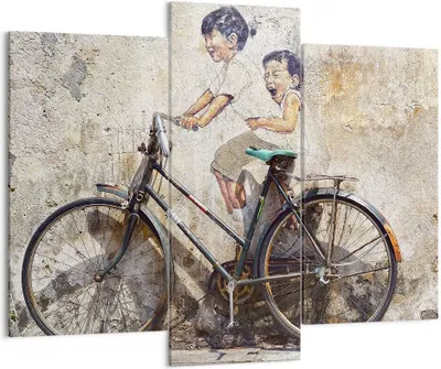 Produktbild von Bild auf Leinwand - Leinwandbild - Graffiti modern - 130x100cm - Wand Bild - Wanddeko - Wandbilder - Leinwanddruck - Bilder - Kunstdruck - Wanddekoration - Leinwand bilder - Wandkunst - CB130x100-3617
