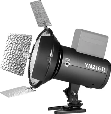 Zdjęcie produktu dla YONGNUO YN216II Dwukolorowa lampa wideo LED, 24 W, mocne światło fotograficzne, 2700 KšC9900 K, możliwość ściemniania, 332 koraliki, obsługa zdalnego sterowania do transmisji na żywo, studia domowego, fotografii komercyjnej