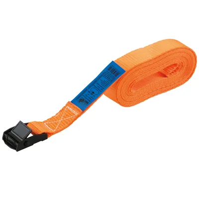 Produktbild von STROXX Zurrgurt 1-teilig, mit Klemmschloss, orange, 200 kg