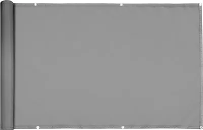 Produktbild von DETEX® Balkon Sichtschutz Wetterfest 5m UV-Beständig Garten Balkonverkleidung Windschutz 90cm Hoch Balkonschutz ohne Bohren Zaun Grau