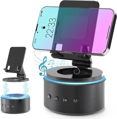 Immagine prodotto di Altoparlanti Bluetooth con supporto per telefono | Regali per uomo e per Natale | Divertenti jukebox e gadget per lui
