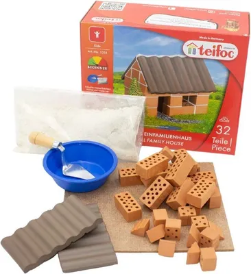Produktbild von teifoc Steinbaukasten 1024 - Kleines Einfamilienhaus