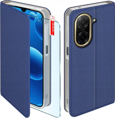 Immagine prodotto di Etui MAGNET do Xiaomi Redmi A5 Zamykane Granatowe Futerał + Szkło 9H