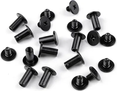 Schraubnieten Buchschrauben 10Stk Ø 10mm / 10 mm schwarz