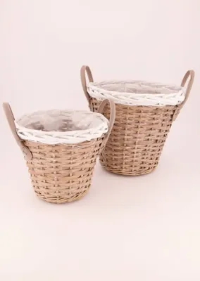 Produktbild von Dijk Pflanzkorb Weide Ø 23 x 20 cm natur-weiß