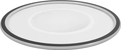 Image de Plafonnier LED en fer PC à gradation progressive plafonnier encastré rond avec télécommande APP pour chambre à coucher couloir 110 à 265V cadre noir