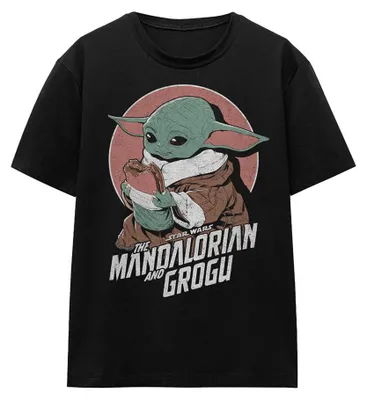 Obrázek produktu pro Tričko s motivem Mandalorian a Groguu – dámské, model TV41264 (velikost L), barva černá