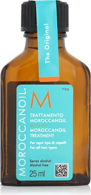 Obrázok produktu pre Moroccanoil Treatment Original, Olej na vlasy, 25 ml, Ženy, Všetky typy vlasy, Výživa, Lesk, Vyhladenie, arganový olej