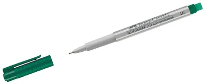 Productafbeelding van 10 stuks Faber-Castell 152463 CD-Marker MULTIMARK, wateroplosbaar, lijndikte: ongeveer 0,4 mm, groen
