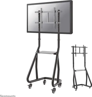 Produktbild von Neomounts Mobiler Flachbild Ständer, Schwarz, Stahl, 80 kg, 94 cm (37"), 2,03 m (80"), 200 x 200,200 x 300,200 x 400,300 x 200,300 x 300,400 x 200,400 x 300,400 x 400,400 x 600,440 x...