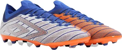 Produktbild von Umbro - Herren/Damen Unisex Fußballschuhe mit festem Boden "Velocita Elixir Premier" UO1731 (44,5 EU) (Weiß/Surf /Vermillion Orange)