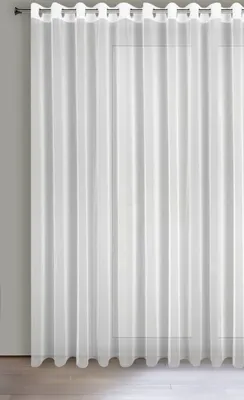 Produktbild von Eurofirany 390058, Durchscheinend, Weiß, Einfarbig, Polyester, Ring, 35 g/m²