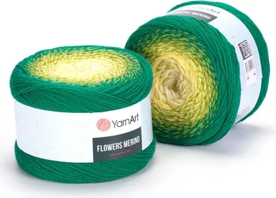 Produktbild von YarnArt Flowers Merino, mehrfarbig, 225g, 590m, 75% Polyacryl, 25% Wolle