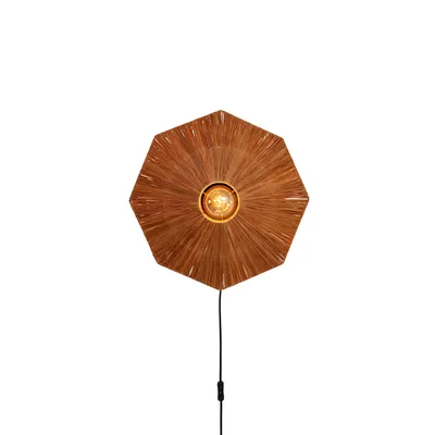 Image de GOOD&MOJO - Applique Panama - Marron - 45x7x45cm