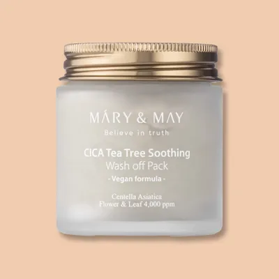 Obrázok produktu pre Mary & May CICA TeaTree Soothing Wash upokojujúca ílová maska 125 g