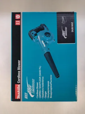 Obrázek produktu pro Makita DUB185Z, Ruční fukar, 192 m³/h, Černá, Modrá, Elektrický, Baterie, 18 V