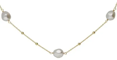 Image de Collier plaqué or avec perles synthétiques Sera A5565-00DG