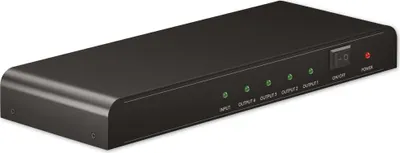 Produktbild von Goobay 1 auf 4 HDMI-Splitter - Schwarz